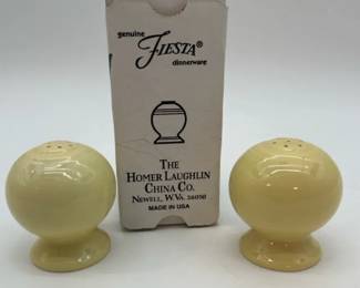 Fiestaware Yellow Salt  Pepper Shakers  Homer Laughlin USA