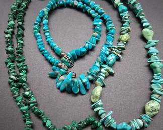 Natural Chip Bead Necklaces