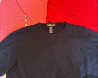 Lands End 2 Medium SS Sweater, LL Bean Medium Vest