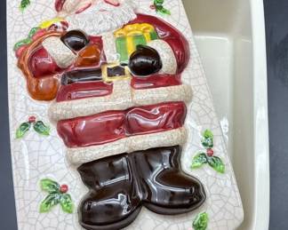 Santa Covered Bread Baker