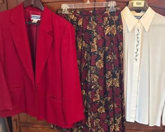 Pendleton Petite Size 10 Skirt,top,wool Jacket