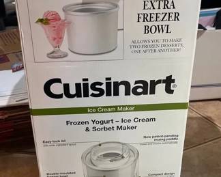 Cuisinart, Ice Cream Maker Plus Sorbet And Frozen Yogurt