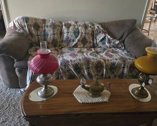 Coffee table and couch