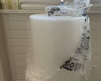 Packing Material.  Tissue, tape and bubble wrap