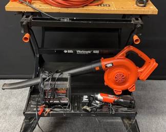 Black  Decker Workmate Table, Drill D2000, Screwdriver , Blower And More