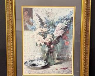 Vintage Floral Splendor Print By Fernand Toussaint