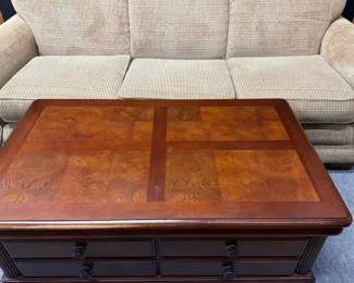 Lazyboy Sofa And Vaughan Wood Storage Coffee Table