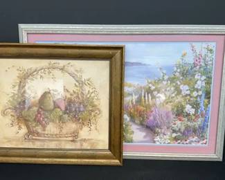 Framed Still Life Print By Kate McRostie Harvey Fruit ll, Floral Landscape