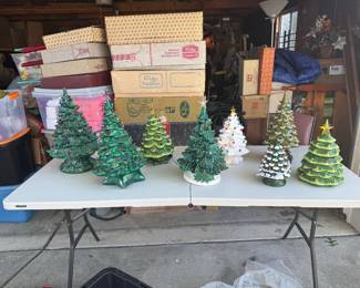 Ceramic trees, new & vintage
