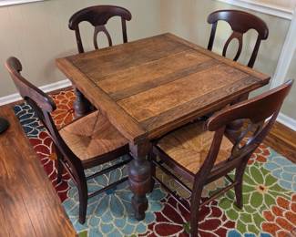 Vintage English Pub Table & Chairs