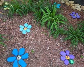 Decorated Rock garden