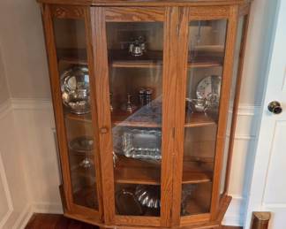 Oak Curio Cabinet