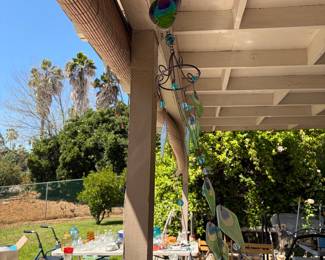 Peacock, wind chime