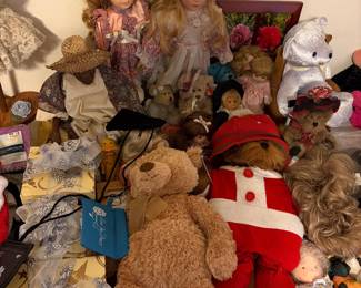 Vintage dolls and Barbie