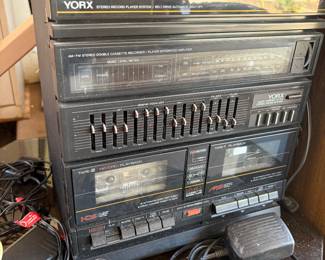 vintage Yorx stereo system is a compact all-in-one audio unit from the 1980S