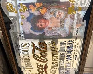 Delicious Coca-Cola Relieves Fatigue Vintage Coca-Cola Advertising Mirror