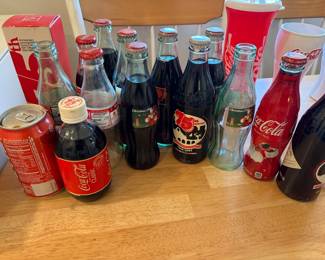 Vintage Coca-Cola bottles/cans