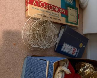 vintage Parker Brothers Monopoly game set, likely dating from the 1960s or 1970s