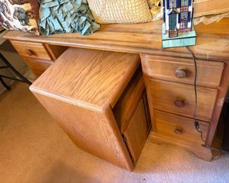 Desk and small table