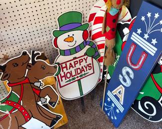 Christmas vintage signs