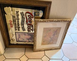 Coca-Cola advertisement mirror