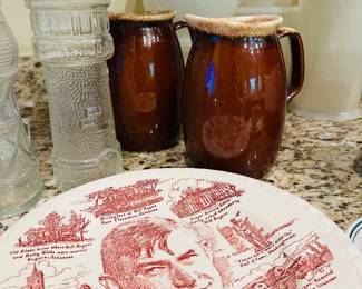 Personalities by Vern Kilns "Will Rogers" Hull USA Brown Drip Pottery, 