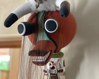 Hopi Cow Kachina Rattle - Lester Honanvaema