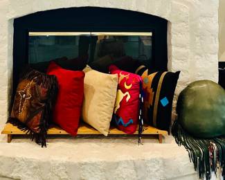 Leather, Native American Pillows