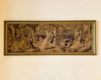 Tapestry 57” x 22”, professionally framed 