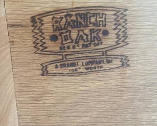 A. Brandt Co, Ranch Oak (Forth Worth, TX) Bedroom Set being sold in pieces, excellent condition