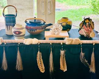 "Buffalo Medicine Man" gourd by Robert Rivera (we have 4 other pieces by same artist)