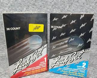 TZ044 2 1991 Leaf Set Series Baseball Cards Sealed Wax Packs Boxes