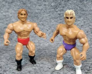TZ023 1985 Remco Wrestling Figures Ric Flair and Larry Zbyszko