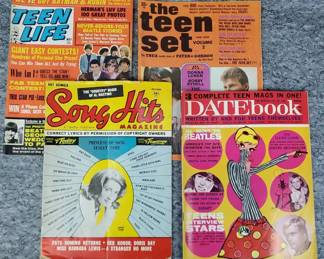 TZ038 1960s Teen Magazines Beatles, Teen Idols