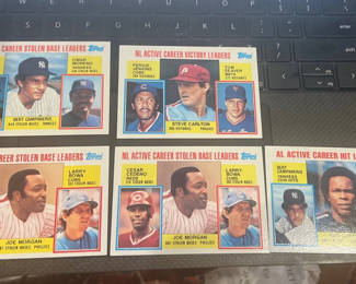 Lot 77: Lot 5 1984 Topps Baseball Leaders Super Stars