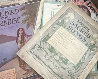 Lot 138: Large Lot Antique Sheet Music