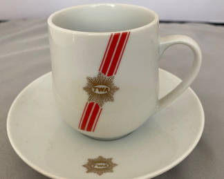 Lot 108: TWA Cup and Saucer Airline China 