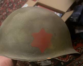 Lot 126: WWII US Army 6th Division Repainted Helmet