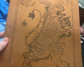 Lot 29: Copper Engraving Plate For 1700’s Satirical Map Of Holland Mourik 