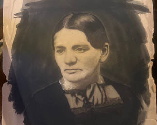 Lot 84: Unusual Portraits of Hisband and wife on boards late 1800s 