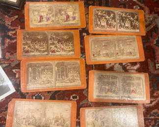 Lot 2: 8 Antique Union View Satan Stereo Cards