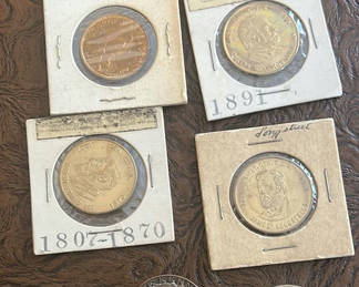 Lot 128: Mid 1900s Tokens Confederacy Leaders Presidents