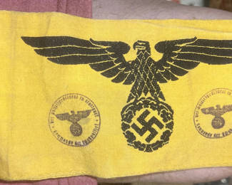 Lot 17: German World War II state service armband with event stamps