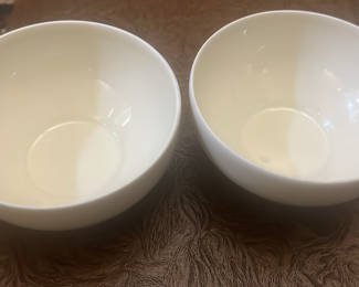 Lot 155: Pair Of Limoges White Porcelain Garnishment Or Finger Bowls