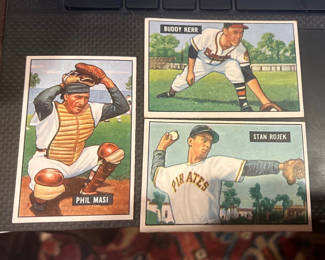 Lot 72: Higher Grade 1951 Bowman Baseball Cards Romeo, Masi, Kerr