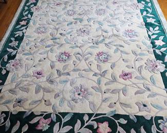 Sculptured Floral Rug (~8x10)