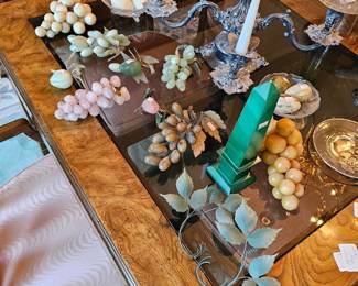 Great selection of alabaster grapes and fruit