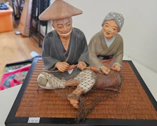 Japanese Hakata figurines