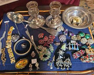 Estate & Costume Jewelry, Sterling Silver 