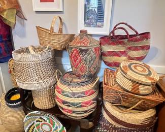 Wide selection of Asian & African Baskets